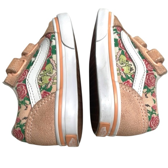 Vans Baby/Toddler Frog Frolic Old Skool V Sneakers Peach SZ 6 - Picture 4 of 8